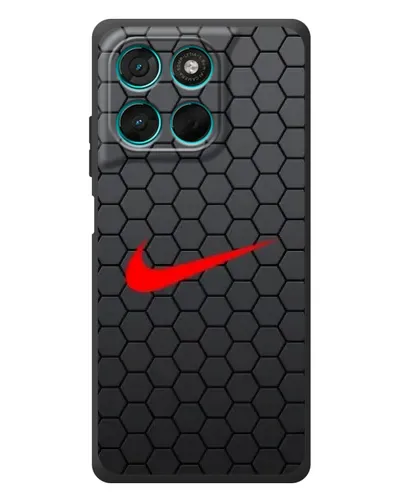 Чехол для Motorola MOTO G86 Power с картинкой «Nike — карбоновая сетка»