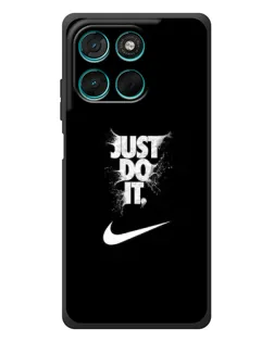 Чехол для Motorola MOTO G86 Power с картинкой «Текстовый принт Nike»