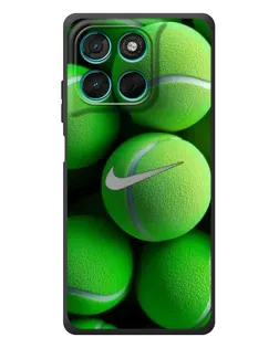 Чехол для Motorola MOTO G86 Power с картинкой «Теннисные мячи Найк»