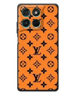 Чехол для Motorola MOTO G86 Power с картинкой «Оранжевый стиль LV»