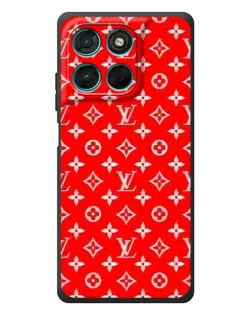Чехол для Motorola MOTO G86 Power с картинкой «Яркий паттерн LV»