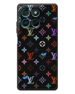 Чехол для Motorola MOTO G86 Power с картинкой «Цветная монограмма LV»