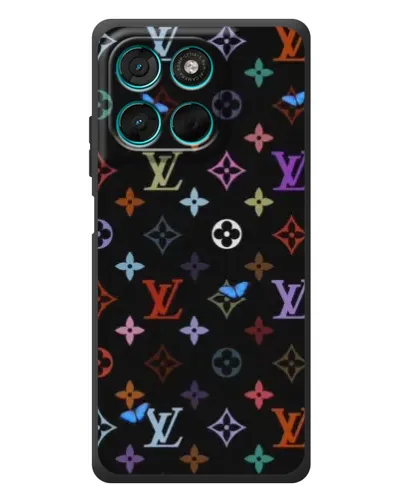 Чехол для Motorola MOTO G86 Power с картинкой «Цветная монограмма LV» Чехол для Motorola MOTO G86 Power с картинкой «Цветная монограмма LV»