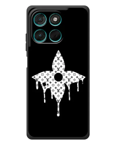 Чехол для Motorola MOTO G86 Power с картинкой «Цветочная монограмма» Чехол для Motorola MOTO G86 Power с картинкой «Цветочная монограмма»