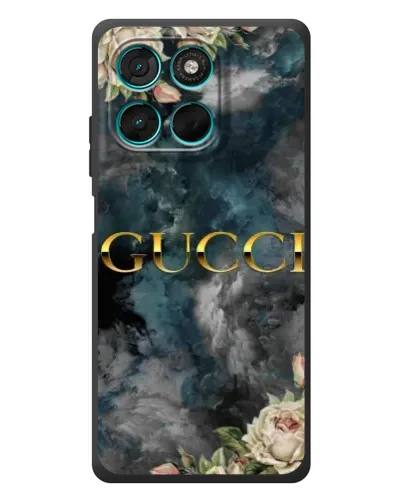 Чехол для Motorola MOTO G86 Power с картинкой «Абстрактные цветы Gucci» Чехол для Motorola MOTO G86 Power с картинкой «Абстрактные цветы Gucci»