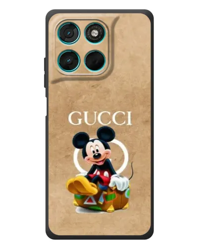 Чехол для Motorola MOTO G86 Power с картинкой «Микки Маус Gucci — крафт» Чехол для Motorola MOTO G86 Power с картинкой «Микки Маус Gucci — крафт»