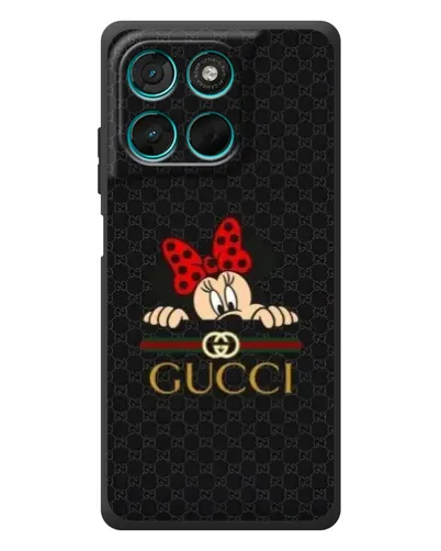 Чехол для Motorola MOTO G86 Power с картинкой «Минни Маус Gucci — черный» Чехол для Motorola MOTO G86 Power с картинкой «Минни Маус Gucci — черный»