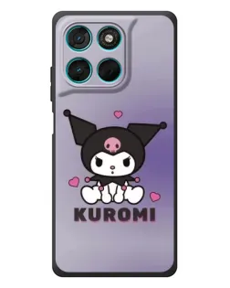 Чехол для Motorola MOTO G86 Power с картинкой «Kuromi — фиолетовый арт»