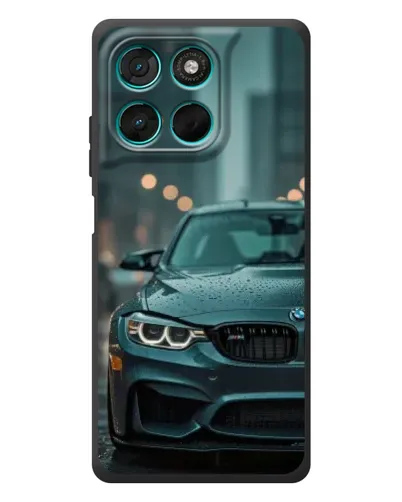 Чехол для Motorola MOTO G86 Power с картинкой «BMW в огнях города» Чехол для Motorola MOTO G86 Power с картинкой «BMW в огнях города»