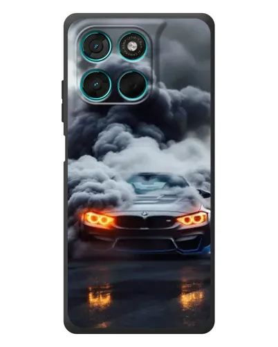 Чехол для Motorola MOTO G86 Power с картинкой «BMW в дыму» Чехол для Motorola MOTO G86 Power с картинкой «BMW в дыму»