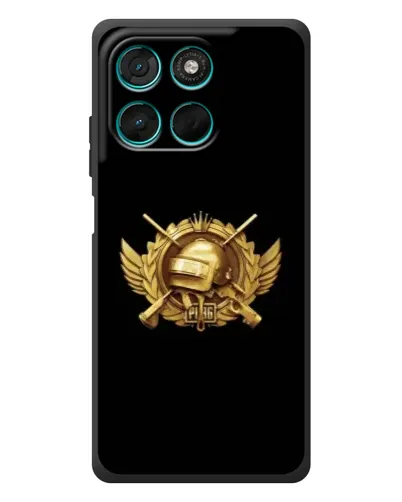 Чехол для Motorola MOTO G86 Power с картинкой «PUBG — оранжевый градиент»