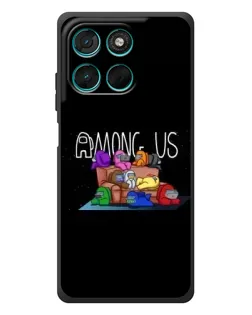 Чехол для Motorola MOTO G86 Power с картинкой «Логотип Among Us»