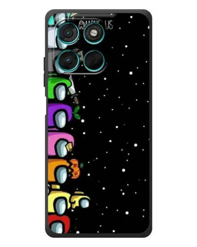 Чехол для Motorola MOTO G86 Power с картинкой «Команда Among Us»