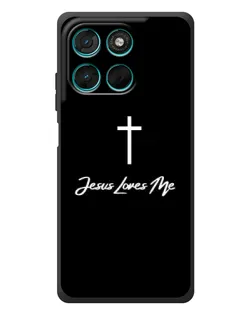 Чехол для Motorola MOTO G86 Power с картинкой «Иисус любит тебя»