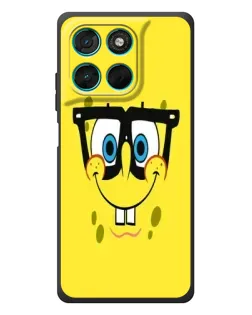 Чехол для Motorola MOTO G86 Power с картинкой «Минималистичный Спанч Боб» Чехол для Motorola MOTO G86 Power с картинкой «Минималистичный Спанч Боб»
