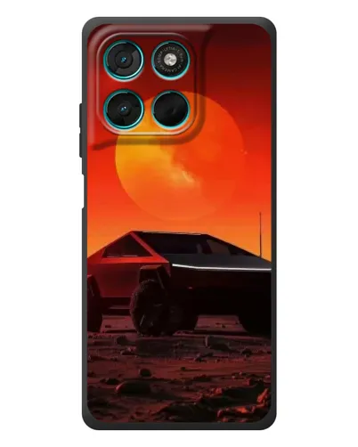 Чехол для Motorola MOTO G86 Power с картинкой «Cybertruck на Марсе»