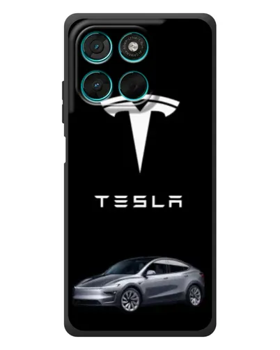 Чехол для Motorola MOTO G86 Power с картинкой «Tesla Model Y»