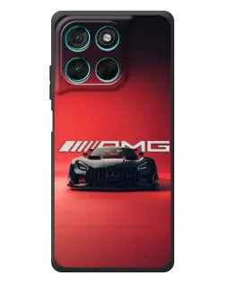 Чехол для Motorola MOTO G86 Power с картинкой «Mercedes AMG — красная линия»