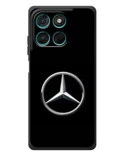 Чехол для Motorola MOTO G86 Power с картинкой «Mercedes классический лого»