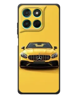 Чехол для Motorola MOTO G86 Power с картинкой «Желтый Mercedes GT»