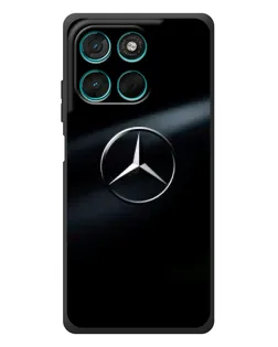 Чехол для Motorola MOTO G86 Power с картинкой «Mercedes на металле»