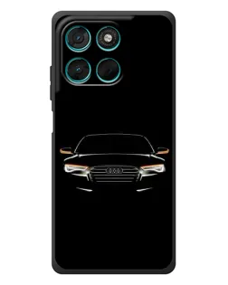 Чехол для Motorola MOTO G86 Power с картинкой «Audi — ночной контур»