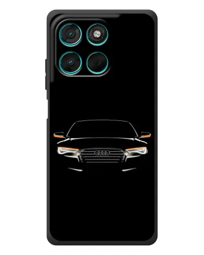 Чехол для Motorola MOTO G86 Power с картинкой «Audi — ночной контур» Чехол для Motorola MOTO G86 Power с картинкой «Audi — ночной контур»