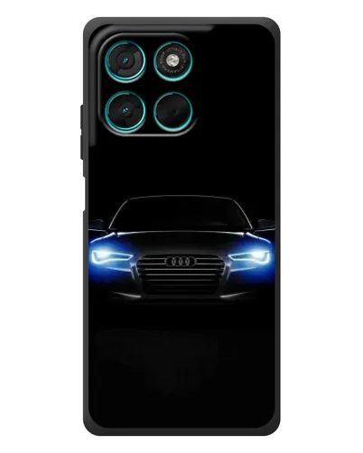 Чехол для Motorola MOTO G86 Power с картинкой «Audi в неоне» Чехол для Motorola MOTO G86 Power с картинкой «Audi в неоне»