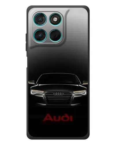 Чехол для Motorola MOTO G86 Power с картинкой «Audi — градиентный контур» Чехол для Motorola MOTO G86 Power с картинкой «Audi — градиентный контур»