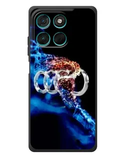 Чехол для Motorola MOTO G86 Power с картинкой «Энергия лого Audi»