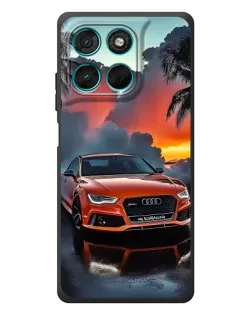 Чехол для Motorola MOTO G86 Power с картинкой «Audi — закат»