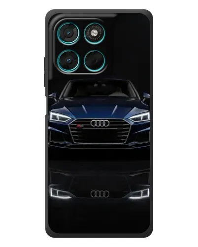Чехол для Motorola MOTO G86 Power с картинкой «Audi — ночное отражение» Чехол для Motorola MOTO G86 Power с картинкой «Audi — ночное отражение»