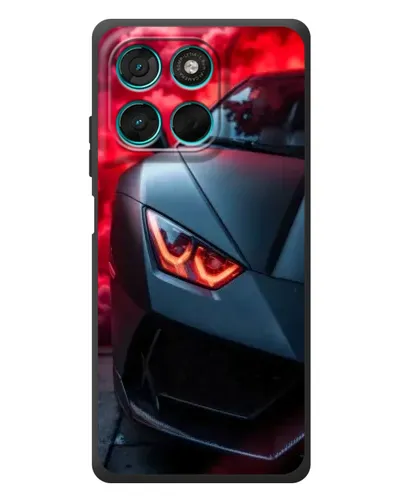 Чехол для Motorola MOTO G86 Power с картинкой «Lamborghini красное сияние» Чехол для Motorola MOTO G86 Power с картинкой «Lamborghini красное сияние»