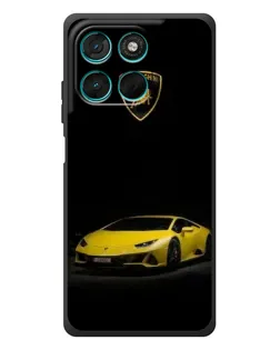 Чехол для Motorola MOTO G86 Power с картинкой «Lamborghini желтый акцент»