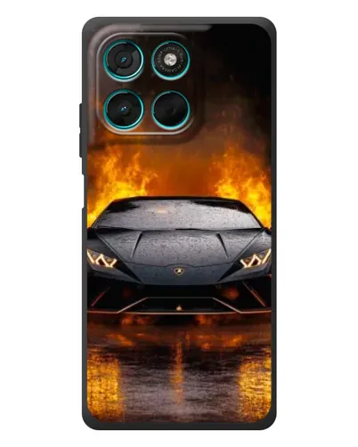 Чехол для Motorola MOTO G86 Power с картинкой «Lamborghini в огне» Чехол для Motorola MOTO G86 Power с картинкой «Lamborghini в огне»