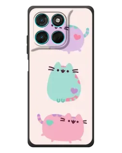 Чехол для Motorola MOTO G86 Power с картинкой «Pusheen трио» Чехол для Motorola MOTO G86 Power с картинкой «Pusheen трио»
