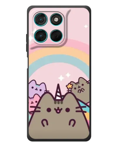 Чехол для Motorola MOTO G86 Power с картинкой «Единорог Pusheen»