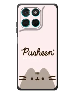 Чехол для Motorola MOTO G86 Power с картинкой «Pusheen логотип» Чехол для Motorola MOTO G86 Power с картинкой «Pusheen логотип»