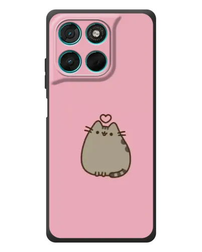Чехол для Motorola MOTO G86 Power с картинкой «Pusheen сердце»