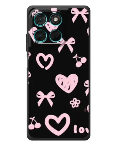 Чехол для Motorola MOTO G86 Power с картинкой «Сатиновый бант»