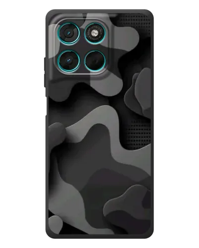 Чехол для Motorola MOTO G86 Power с картинкой «Темный абстрактный камуфляж»