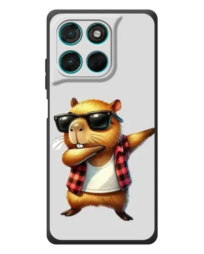 Чехол для Motorola MOTO G86 Power с картинкой «Капибара рэпер даб» Чехол для Motorola MOTO G86 Power с картинкой «Капибара рэпер даб»