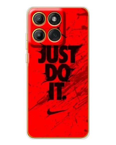 Чехол для Motorola MOTO G86 с картинкой «Nike Just Do It»