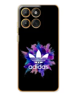 Чехол для Motorola MOTO G86 с картинкой «Взрыв красок Adidas»