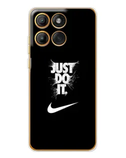 Чехол для Motorola MOTO G86 с картинкой «Текстовый принт Nike»
