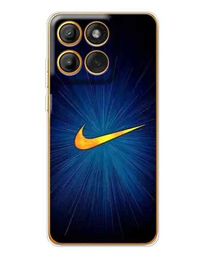 Чехол для Motorola MOTO G86 с картинкой «Синий пульс Nike» Чехол для Motorola MOTO G86 с картинкой «Синий пульс Nike»