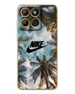 Чехол для Motorola MOTO G86 с картинкой «Тропический принт Nike»