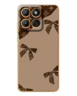 Чехол для Motorola MOTO G86 с картинкой «LV — кофейный атлас»