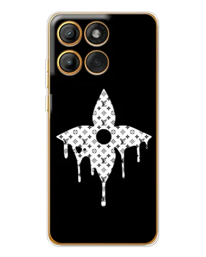 Чехол для Motorola MOTO G86 с картинкой «Цветочная монограмма» Чехол для Motorola MOTO G86 с картинкой «Цветочная монограмма»