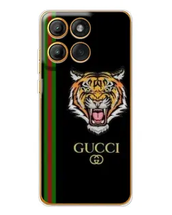 Чехол для Motorola MOTO G86 с картинкой «Тигр Gucci»